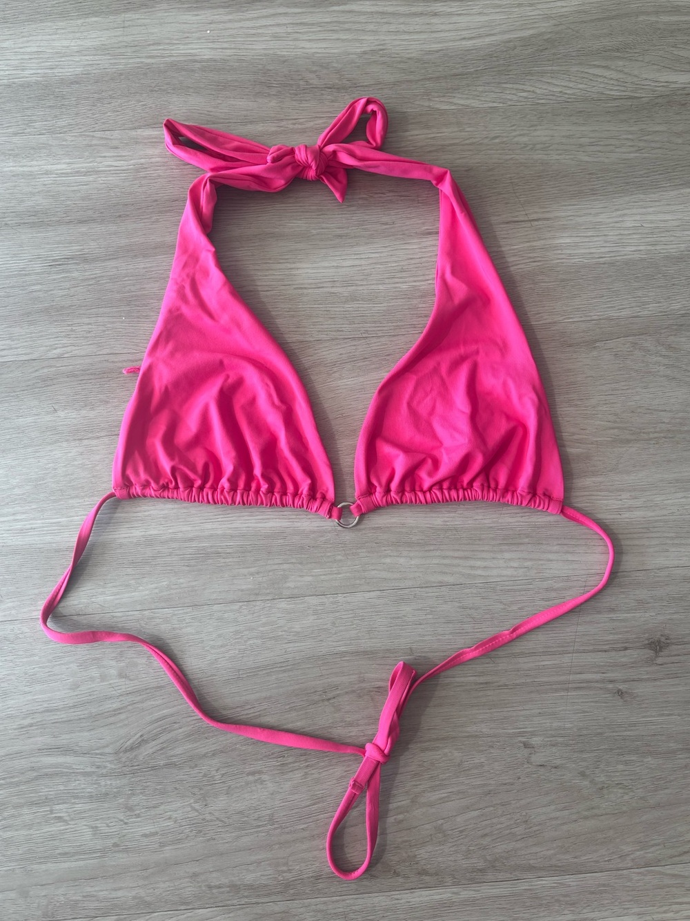 Garage Hot Pink O-Ring Bikini Top